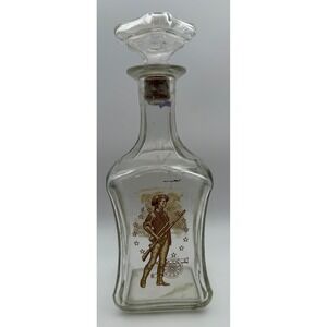 Vintage Old Fitzgerald Collectors Series Glass Decanter Revolutionary Soldier